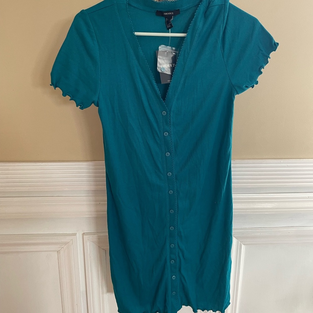 Cute mini shirt dress